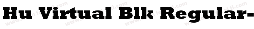 Hu Virtual Blk Regular字体转换
